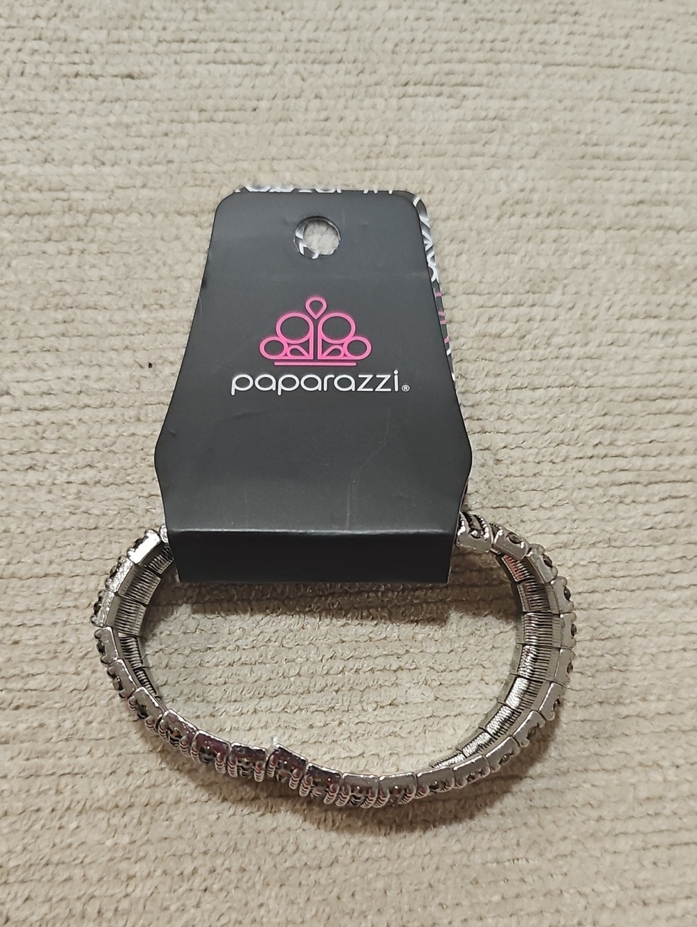 paparazzi Silver Stretch Coil Bracelet